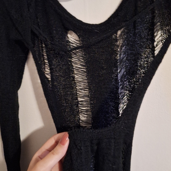 Black Ripped Dress - Picture 5 of 6